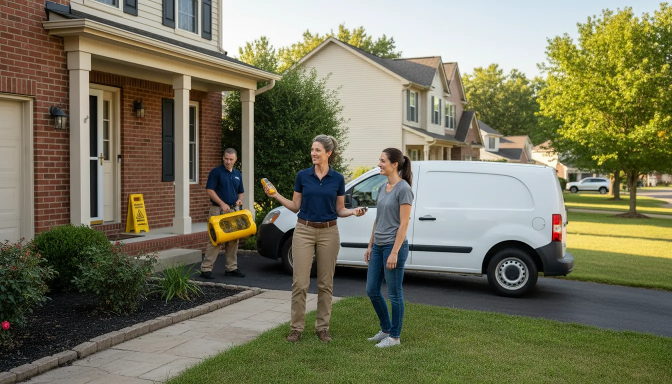 Water restoration image for Water Damage & Restoration Services in Sidney, TX